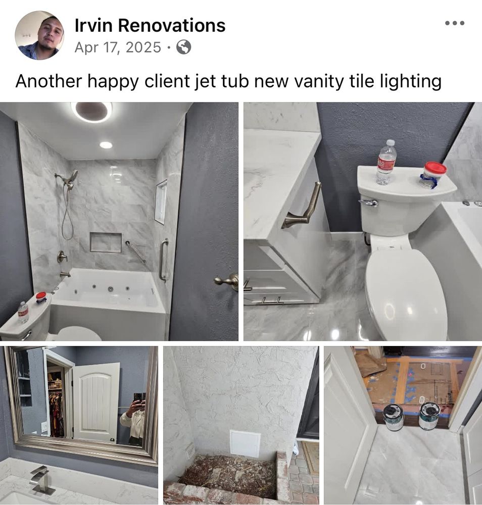 Jet tube & vanity tile lighting